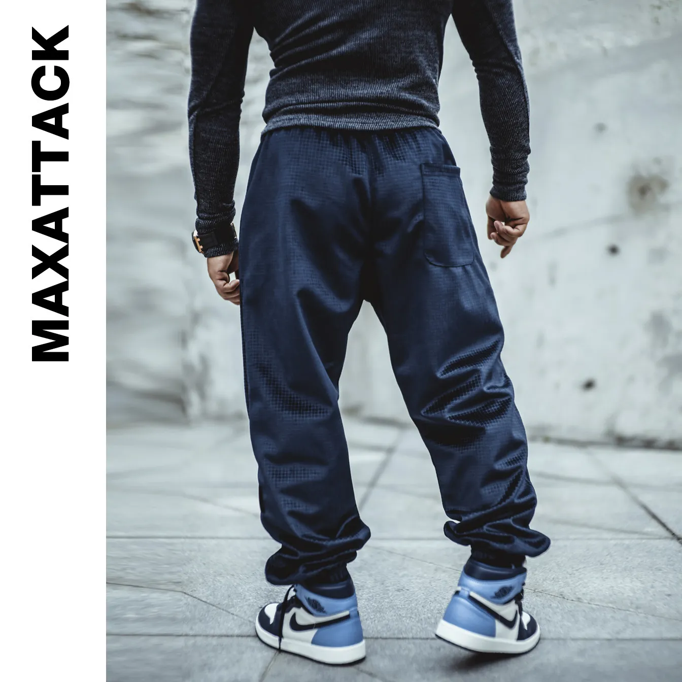 Autumn Winter Harem Pants Men Check Pattern Yoga Sweatpants Sport Male Trousers Gym Man Baggy Work Pant Hiking  Casual Pants