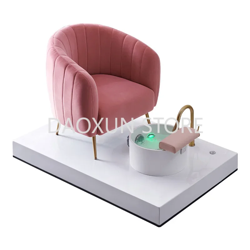 Pink Comfort Manicure Chair Nails Salon Support Throne Pedicure Sofa Foot Spa Sillon De Pedicura Beauty Salon Furniture MQ50XZ