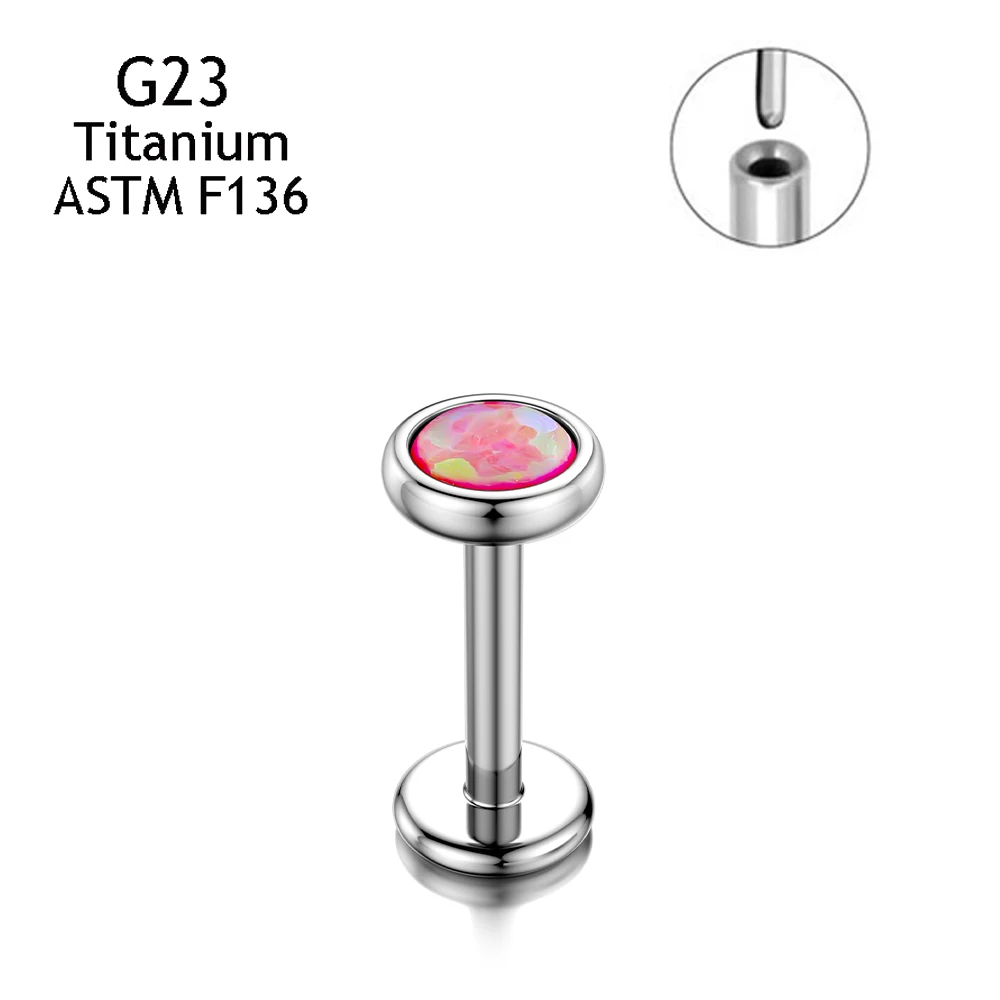 G23 Titanium Nose Conch Cartilage Push Pin Insertion Studs