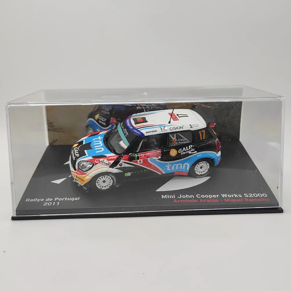 Diecast Ixo 미니 존 쿠퍼 작품 S2000 2011 랠리 자동차 합금 모델, 소장용 장난감 선물, 기념품 전시 장식품, 1:43 체중계