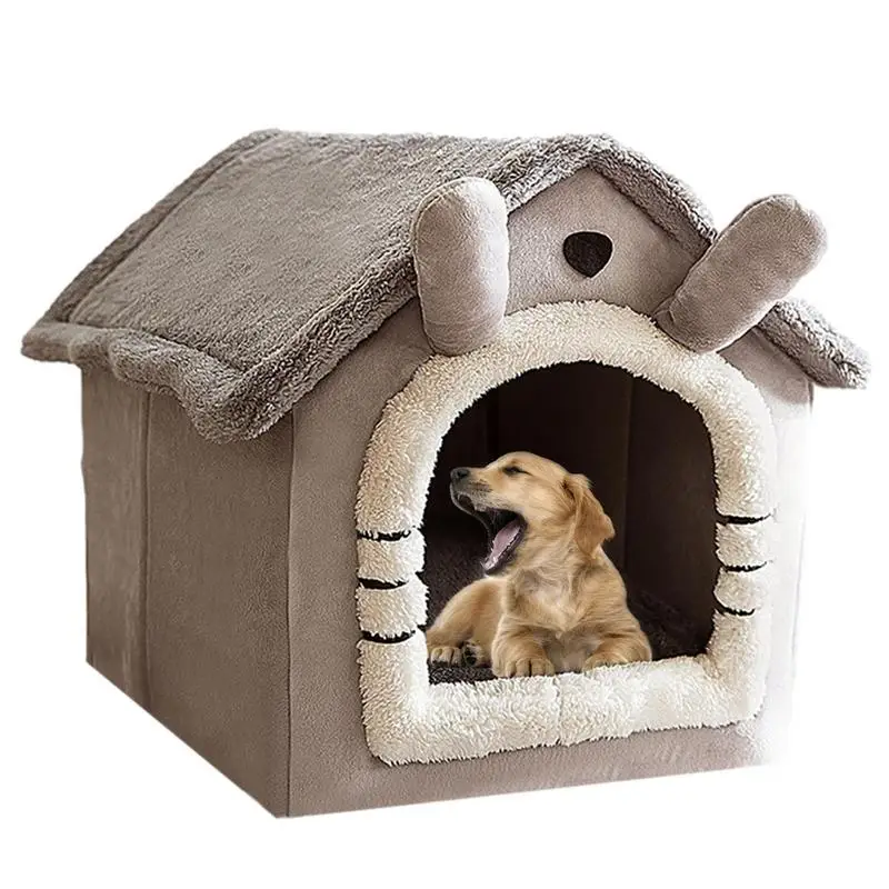 Indoor Dog House Portable And Durable Indoor Cat Bed Dog House Removable And Washable Cartoon Dog Tent House