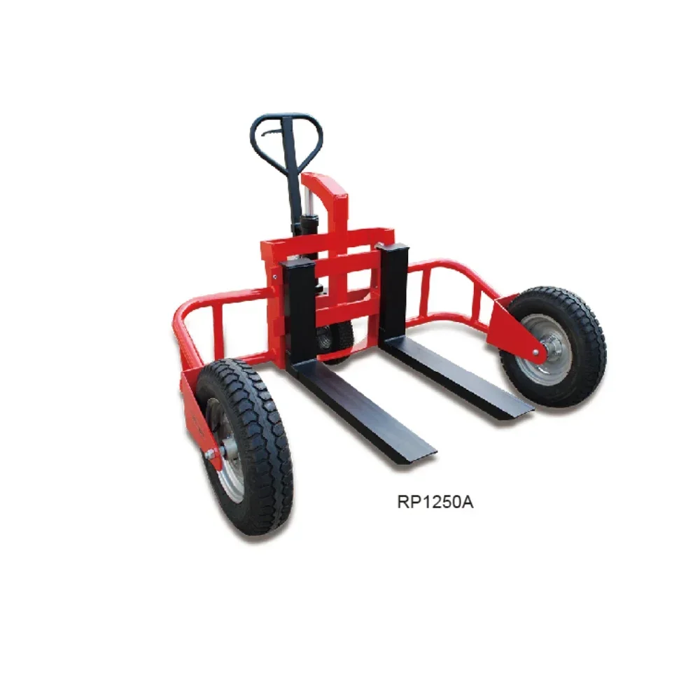 Hot-selling ergonomic design 1250kg rough terrain manual hydraulic truck price