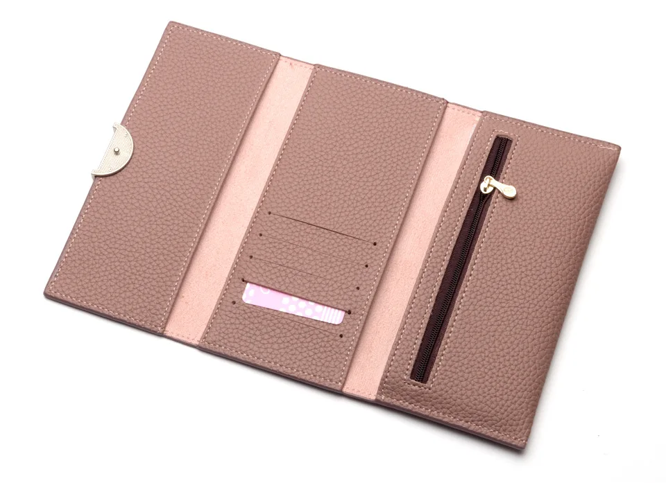 Portamonete da donna Portafoglio lungo Porta cellulare femminile con cerniera Borsa da polso Portamonete