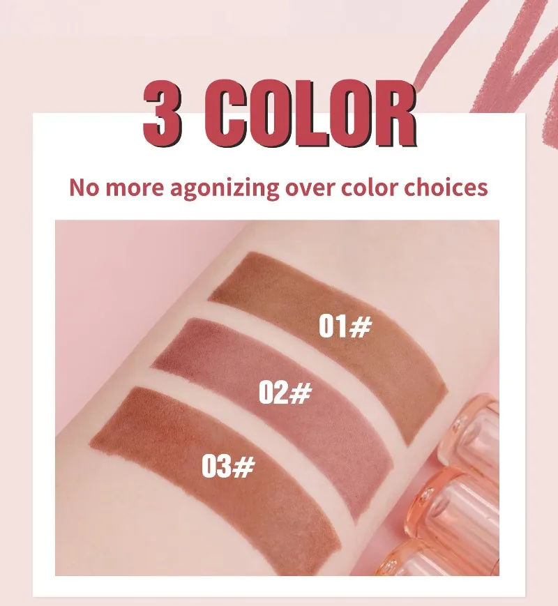 Abziehbarer Lippenstift: Langanhaltender, wasserfester, pink-roter Lippenkontur-Tint, transferfest, nicht abfärbend, für volle Lippen – Lipgloss-Make-up – Detail 9