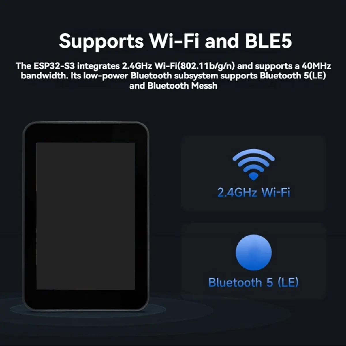 T109C- Development Board 3.5inch LCD Touch Display with Case Wi-Fi 2.4G+BLE 5 Support AI XiaoZhi HOT