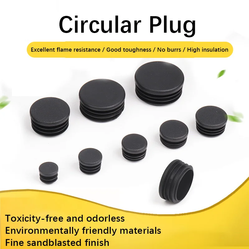 5-20pcs Eco-Friendly Plastic & Stainless Steel Tube Plugs, Anti-Slip Noise-Reducing Internal Blockers Kit for Table & Chair Legs