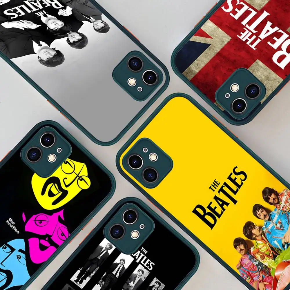 

The B-Beatles Rock Phone Case For iPhone 16e 16 15 14 13 12 11 Pro Max X XS MAX Plus Spuerstar Matte Cover