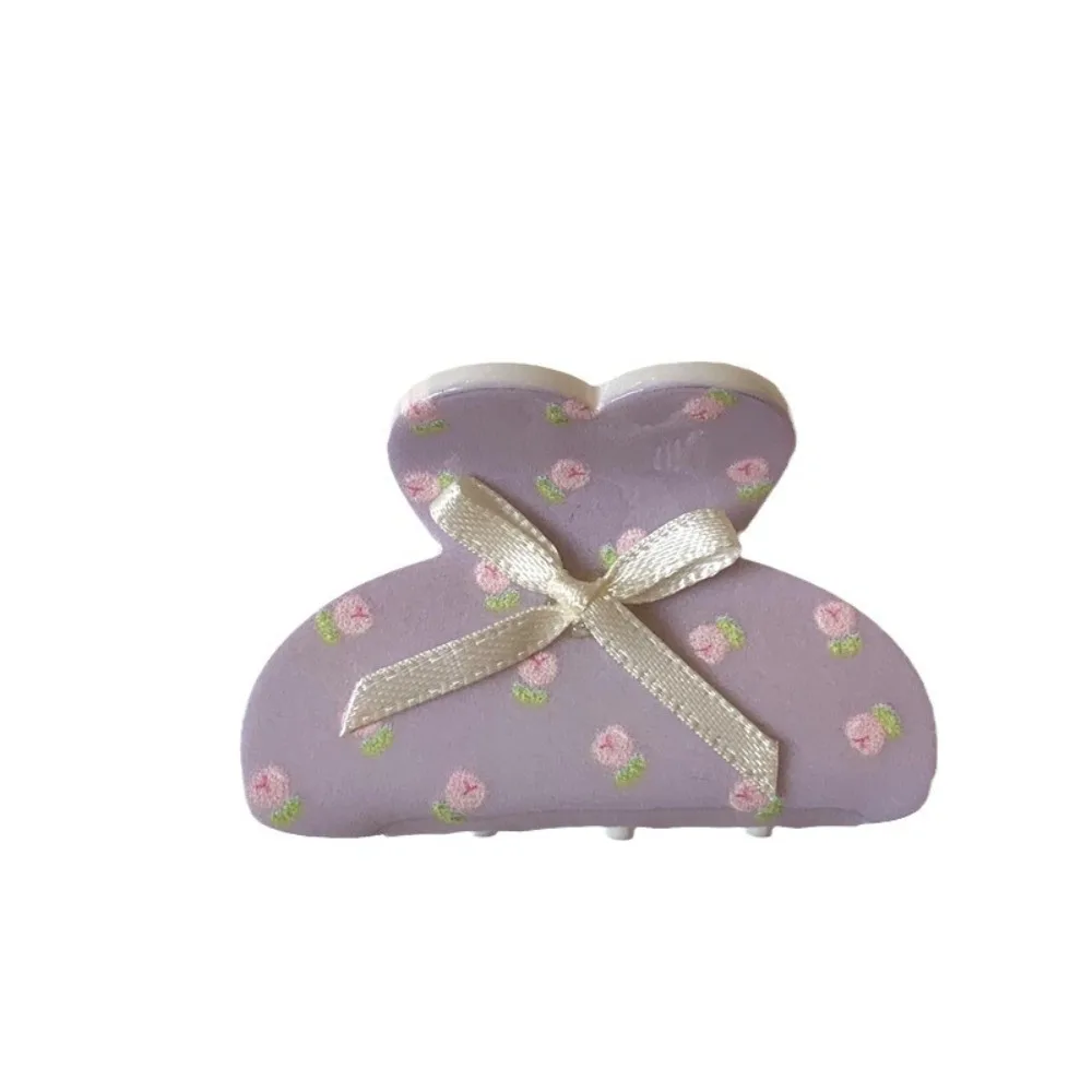 Cute Plastic Bowknot Hair Claw Y2k Ribbon Cat Claw Clip Headdress Hair Accessories Bow Shark Clip Daily — zdjęcie 2