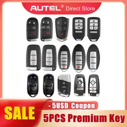 5PCS AUTEL Universal Smart Key Premium Style for Ford/VW/Chrysler/GM/Honda/Hyundai/Nissan Used with MaxiIM KM100 IM508 IM608 PRO