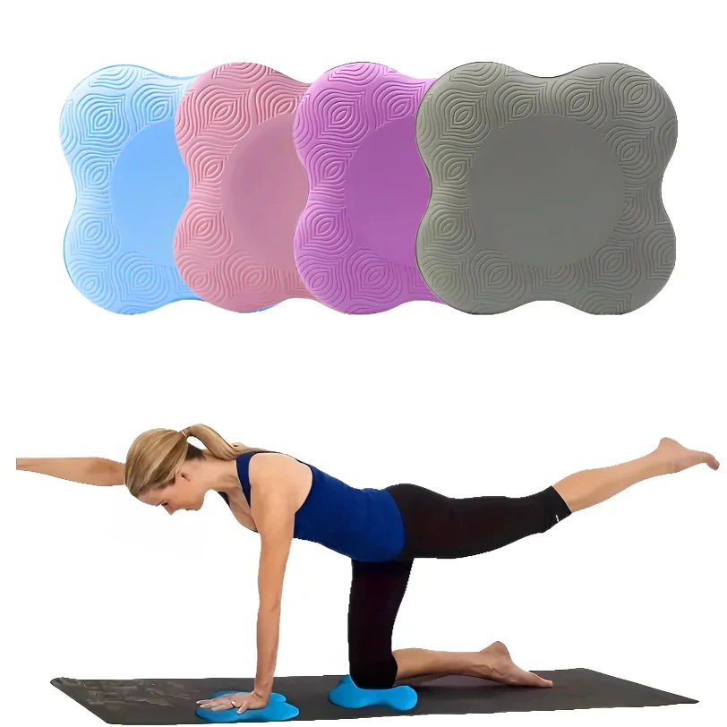 1PC Thickened Anti Slip Yoga Kneeling Protective Pad Knee Soft Flat Support Slow Rebound Non-Slip Sports Fitness Mat Solid Elbow