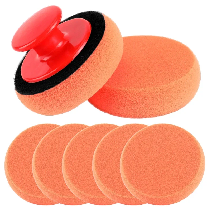 

1/5pcs Car Wash Wax Polish Pad Polishing Pad Sponge Car Cleaning Cloth Microfiber Applicator For Auto Polisher Waxing Sponge