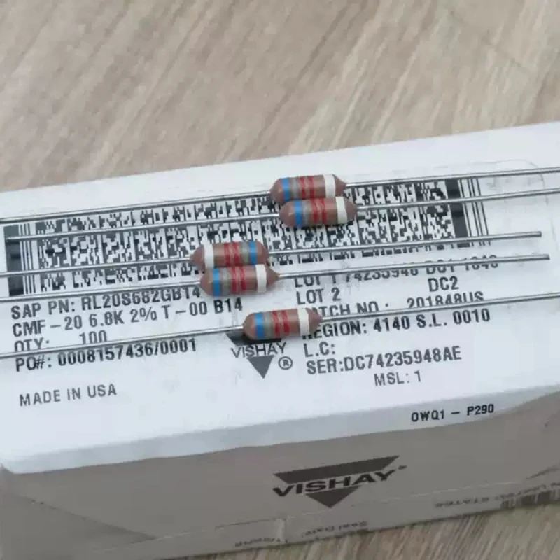 VISHAY-DALE 6.8K 6K8 resistor 0.5W 1/2W all copper non-magnetic imported original