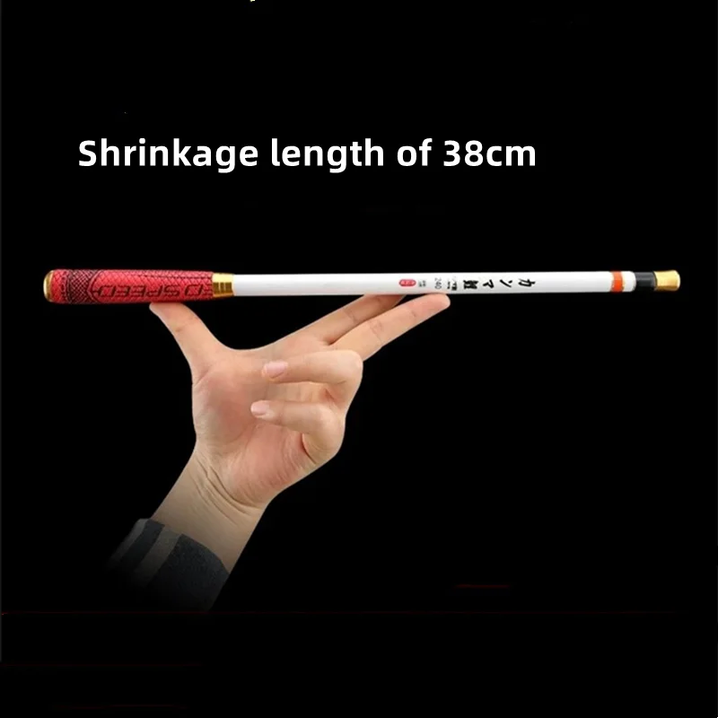 Telescopic Rock Fishing Rod Spinning Carp Feeder Carbon Fiber Mini Travel Ultra Durable 3M, 2.7m, 2.4m, 2.1m, 1.8m, 1.5m