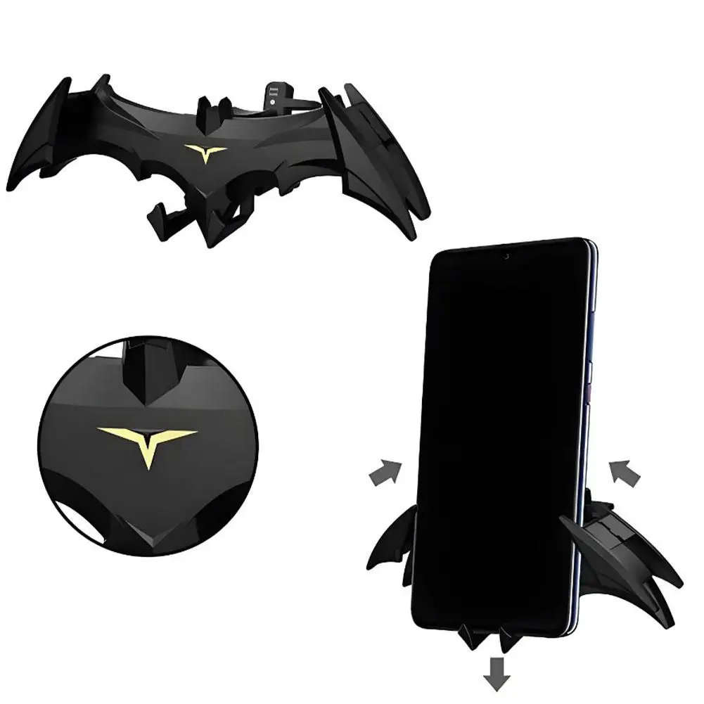 Car Bat Hero Gravity Auto Mobile Phone Stand Snap Air Conditioning Vent Navigation Support Frame Interior Decoration Accessories