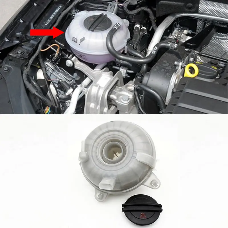 AADD-For VW golf MK7 Passat Audi A3 Coolant Reservoir Expansion Tank 5QD121407H 5Q0121407A 2