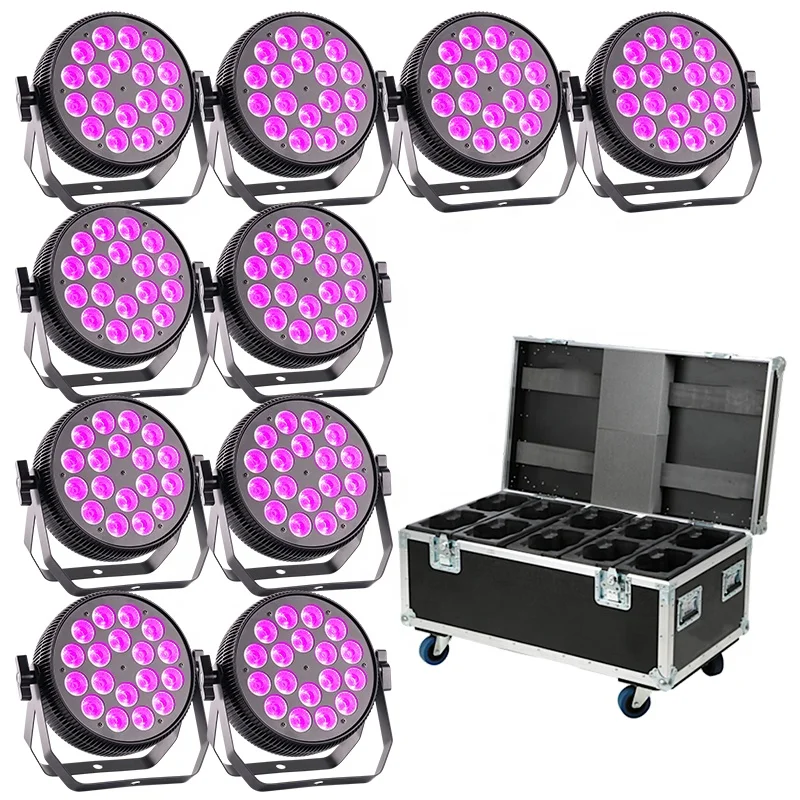 

Led Par Light 18*10W RGBW 4in1 Par Can Stage Light Disco Party Bar KTV Effect Dj Lighting