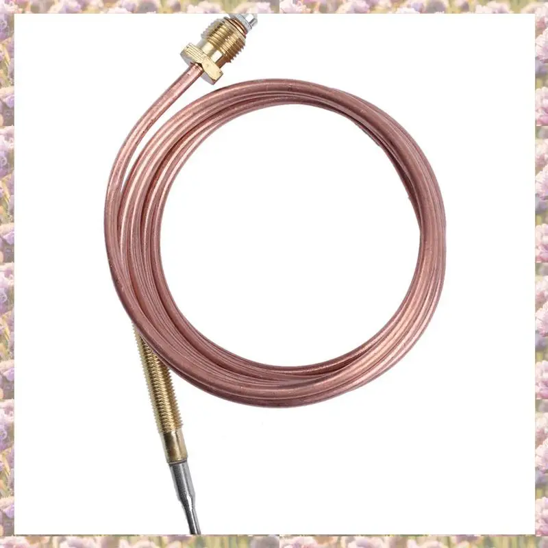 

8Pcs 1500Mm Gas Stove Universal Thermocouple Kit M6X0.75 With Overflow Nut (40) Replacement Thermocouple