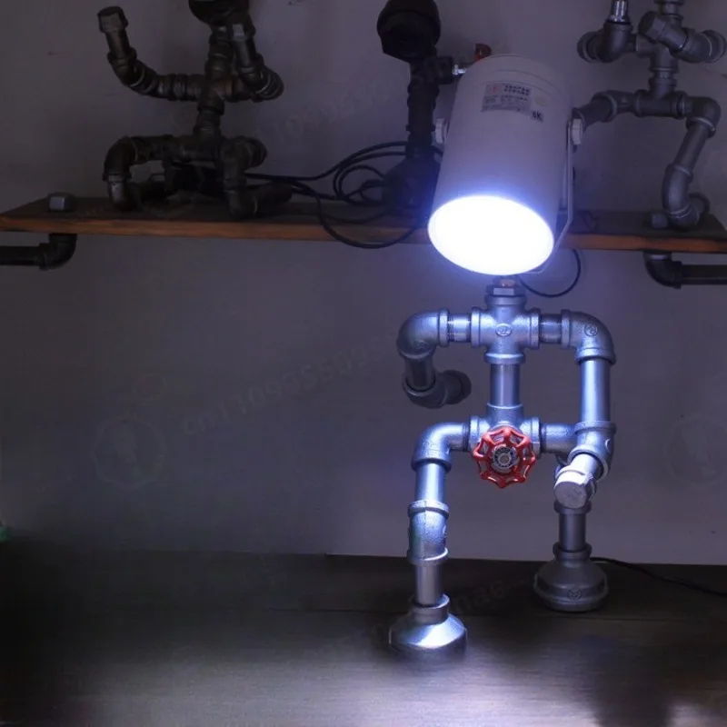 Industrial Robot LED Spotlight Bright Wall Lamp Commercial Store Home Background Decor Light