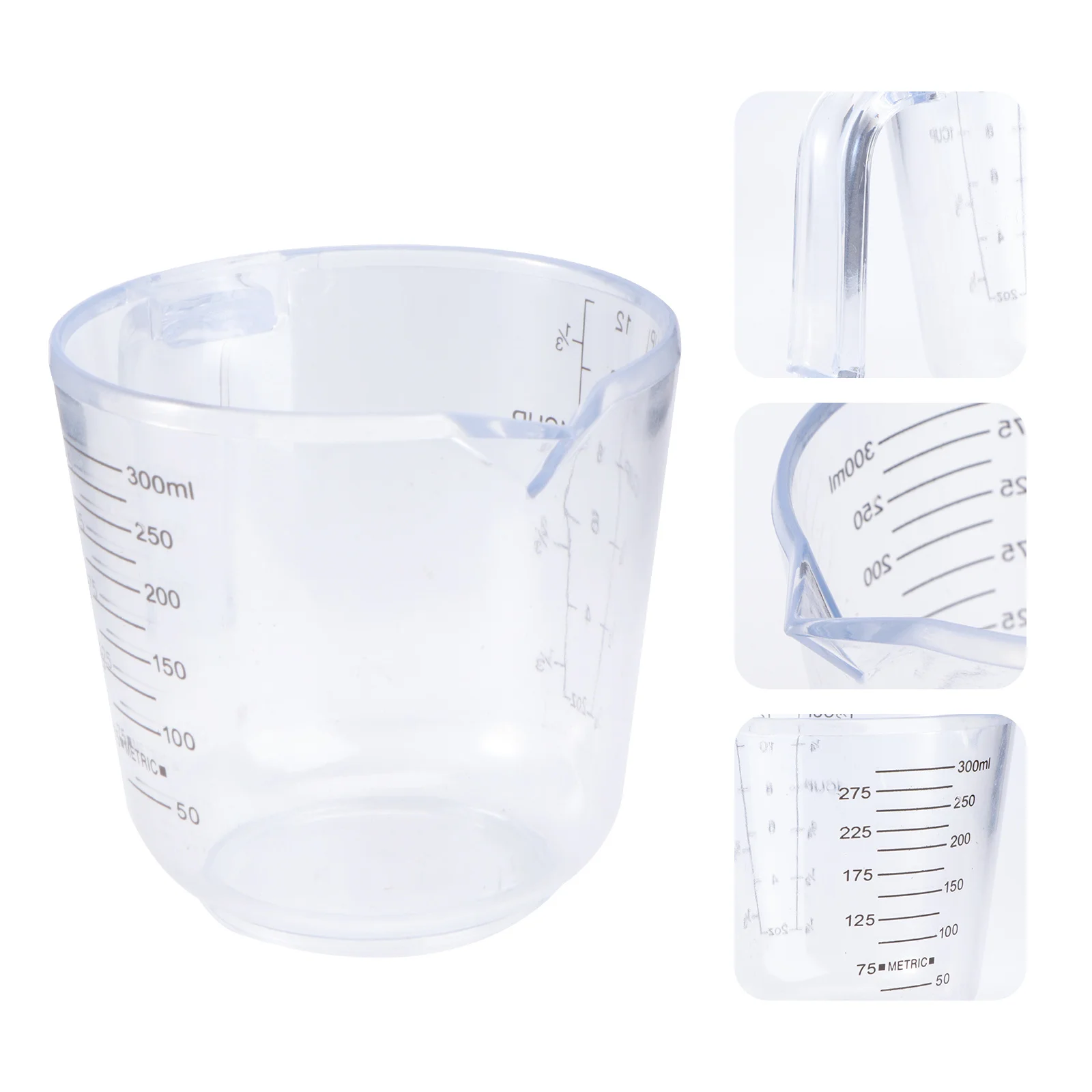 

Large Measuring Cup Transparent Plastic Liquid Container For Laboratory Household Baking Kitchen Use Graduated Acid Alkali