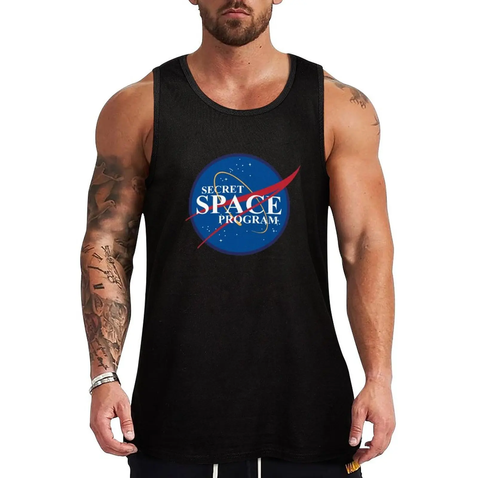 

Secret Space Program Tank Top bodybuilding man gym men T-shirt sports
