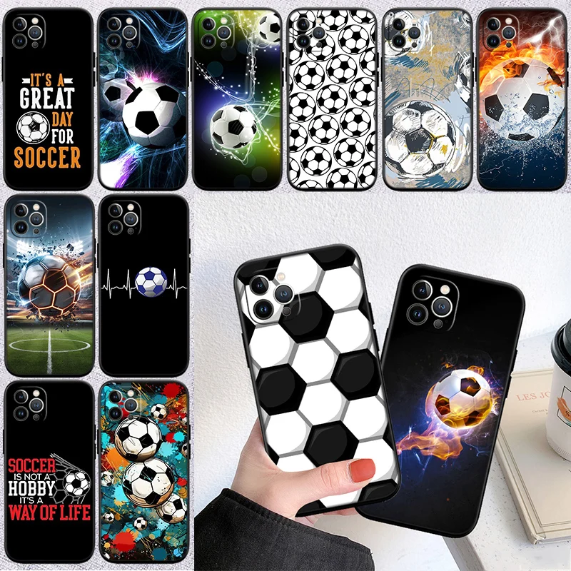 IJ26 Football Soccer Phone Case for Samsung Galaxy S20 S21 S22 Ultra FE + Plus A21S A22 A24 A25 A26 A30 A30S A31