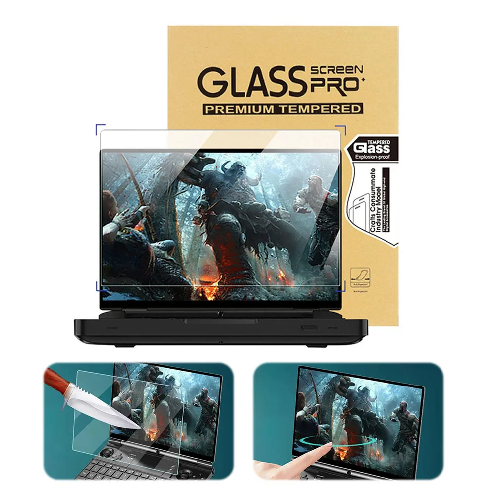 For GPD Win Max 2 Tempered Glass Screen Protector Film 9H Hardness Anti-Scratch Screen Protective Tempered Glass Film