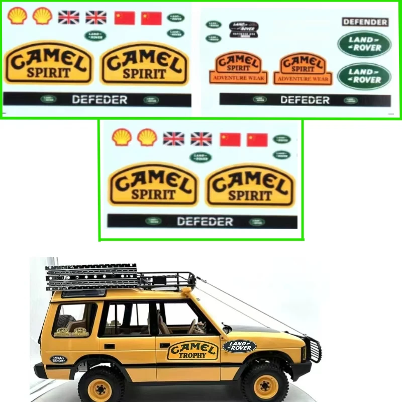 Simulated water stickers mood decoration pieces for 1/10 RC Crawler Car RC4WD D90 D110 Land Rover Camel Cup decorative stickers