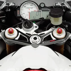 3D Carbon-look Upper Triple Yoke Defender for BMW S1000RR 2010-2011