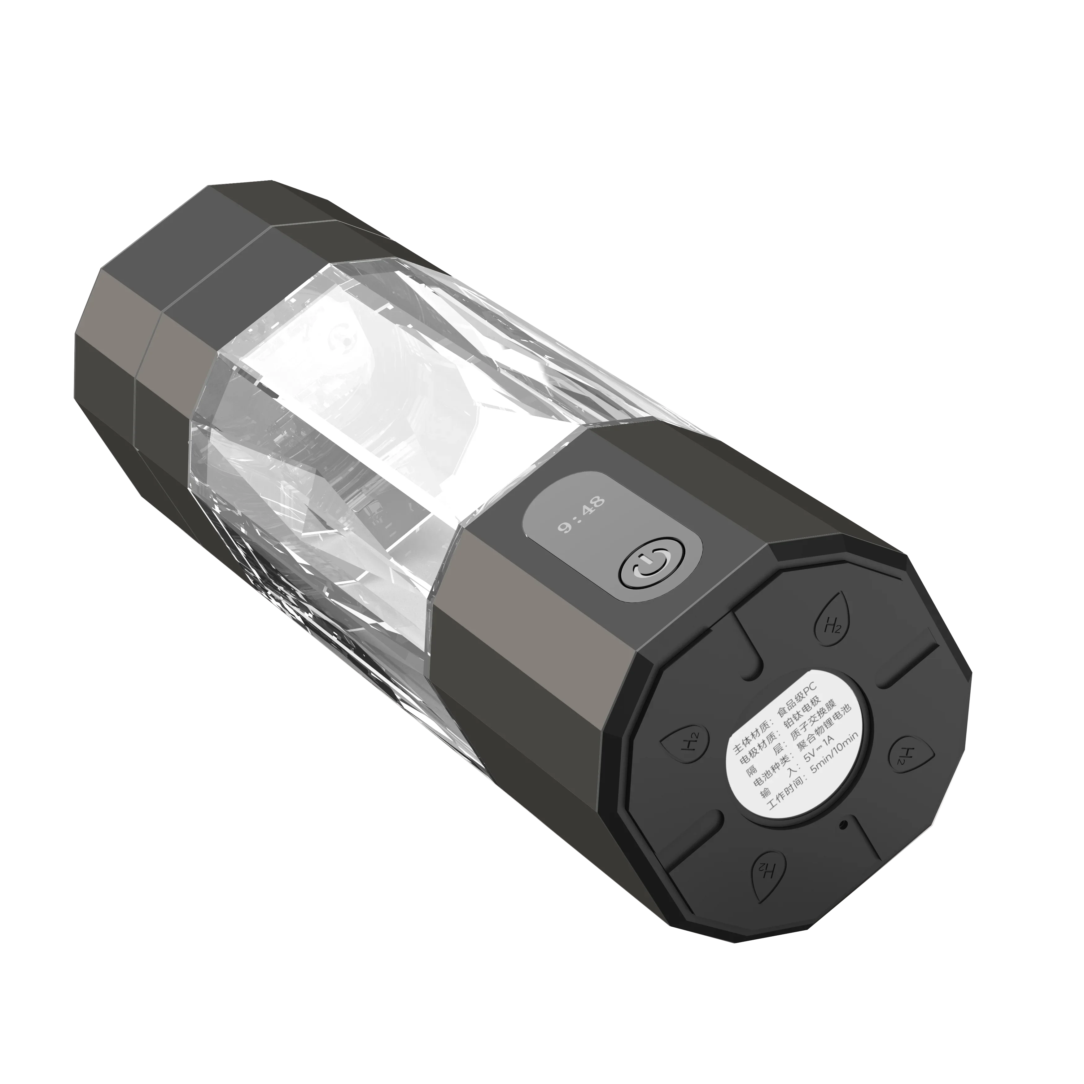 محلل كهربائي من التيتانيوم H2 مولد زجاجة صانع مياه الهيدروجين القلوي