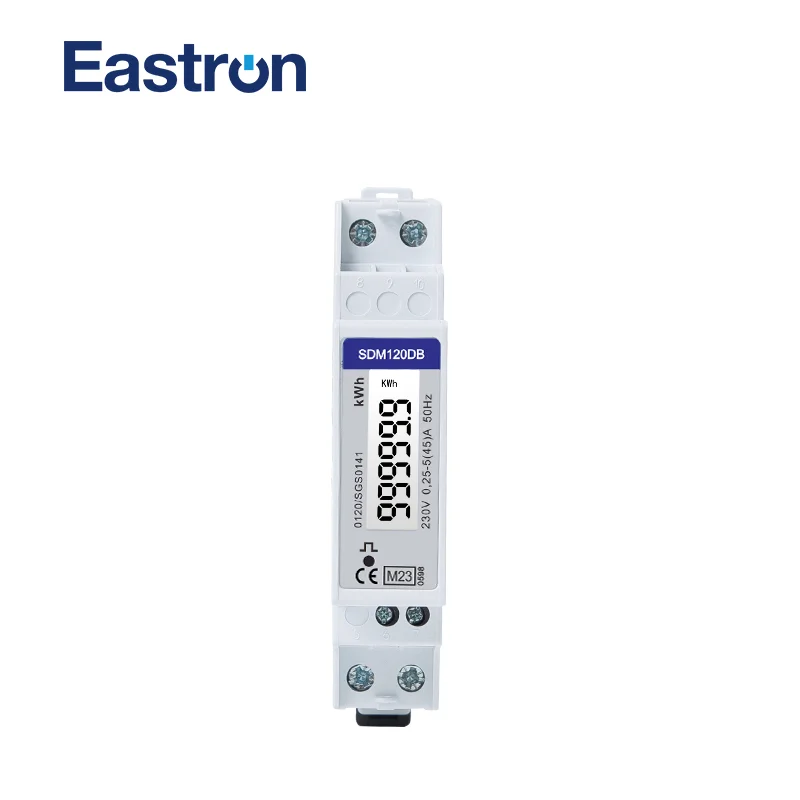 SDM120DB MID,1 Phase 2 Wire, 45A , 230V, MID approved , S0 Pulse Output, kwh Measure, DIN Rail Energy Meter,kWh Meter