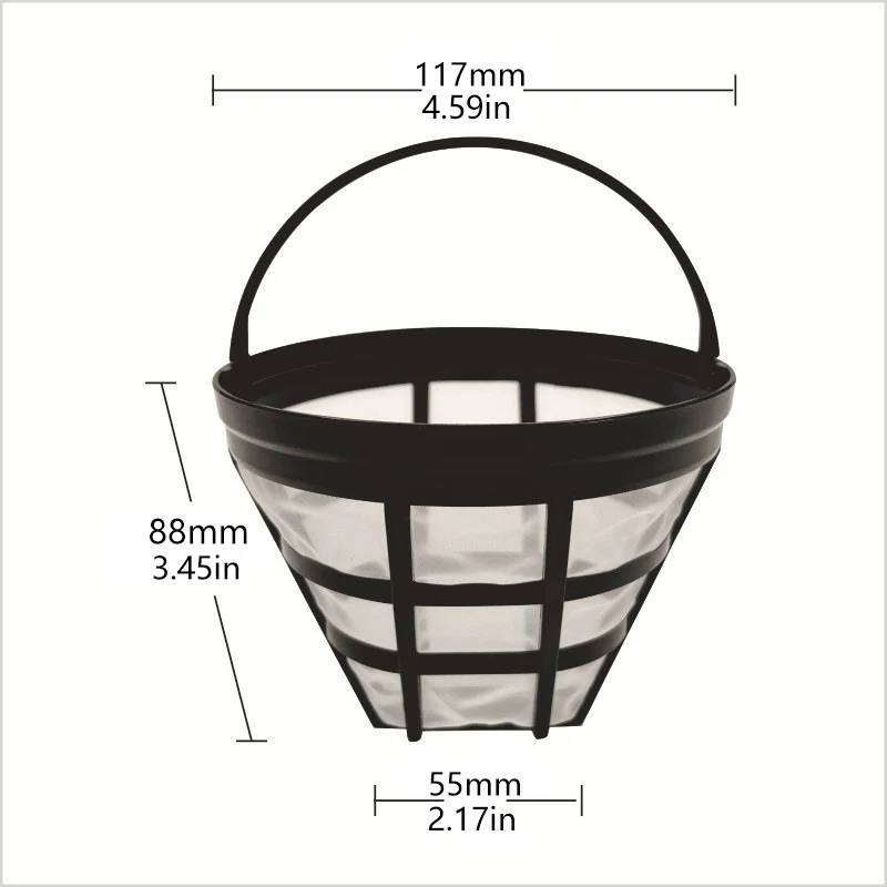 Kitchen Gadget Coffee Machine Strainer Mesh Brewer Tool Coffee Filter Coffee Maker Accessories Refillable Basket Cup Style