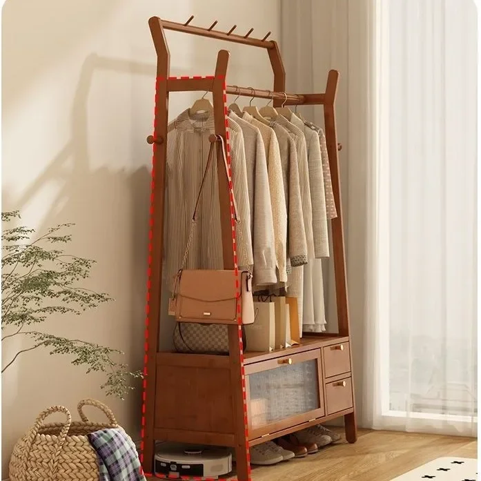 

Home Open Closet Storage Floor Clothes Partitions Waredrobe Wooden Door Desk Display Coat Racks Organizer with Drawer Furniture