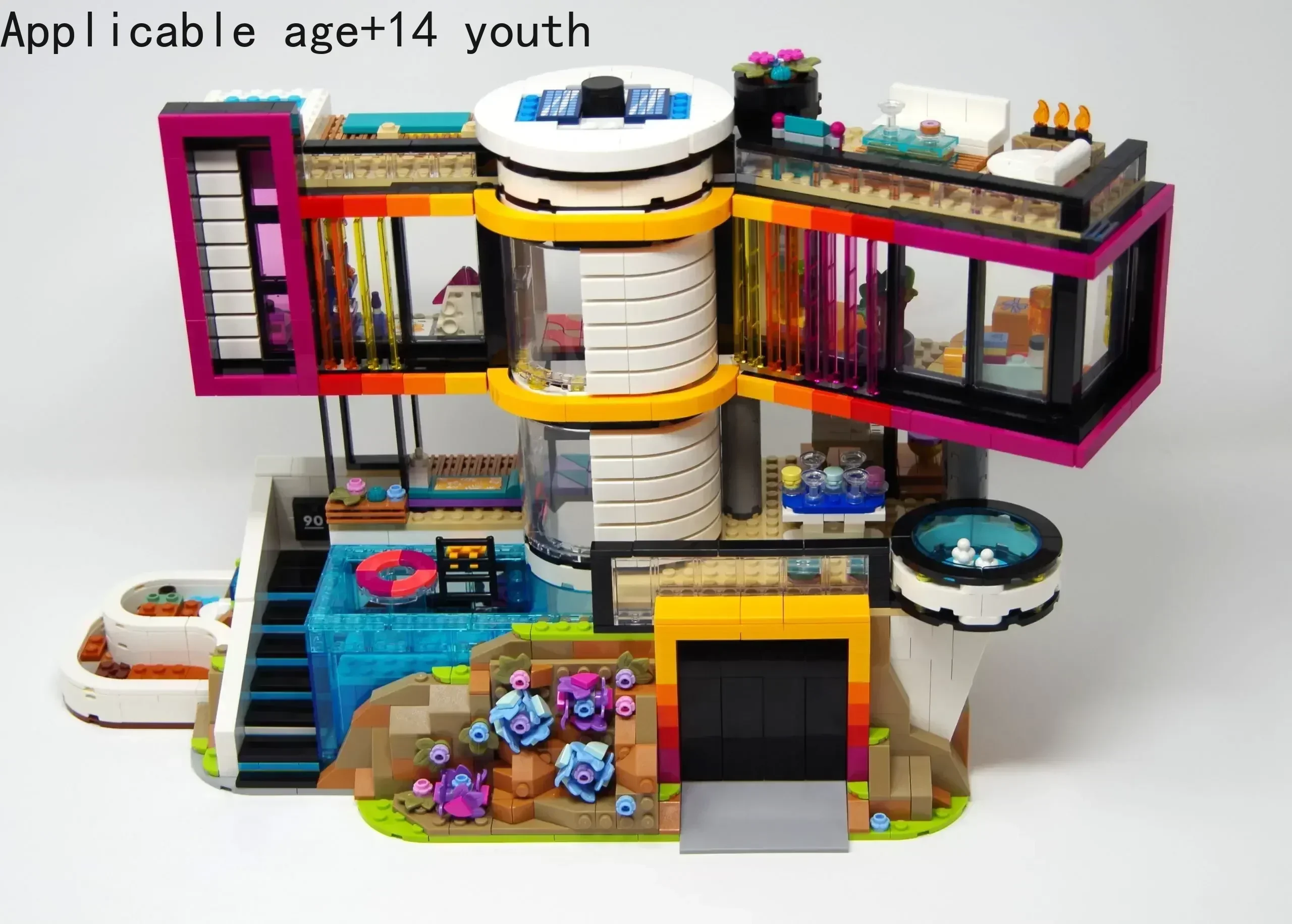 منتجات جديدة متوفرة 42639 مجموعة مكعبات بناء أندريا الحديثة الفاخرة للمنزل الإبداعي لعبة فيلا هدية لعيد ميلاد الفتيات