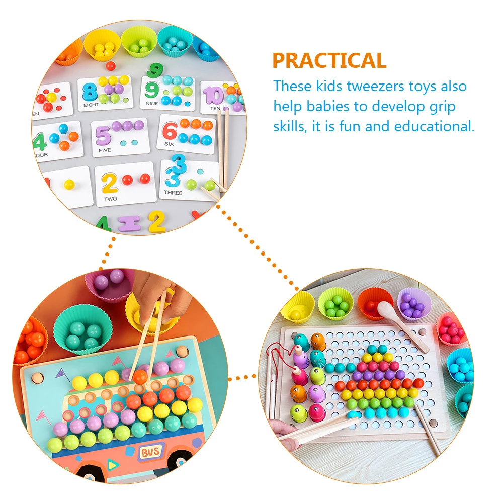 Holz Kinder Feinmotorik Training Clips Pädagogische Pinzette Für Kleinkinder Montessori Lernwerkzeuge 7 Stücke