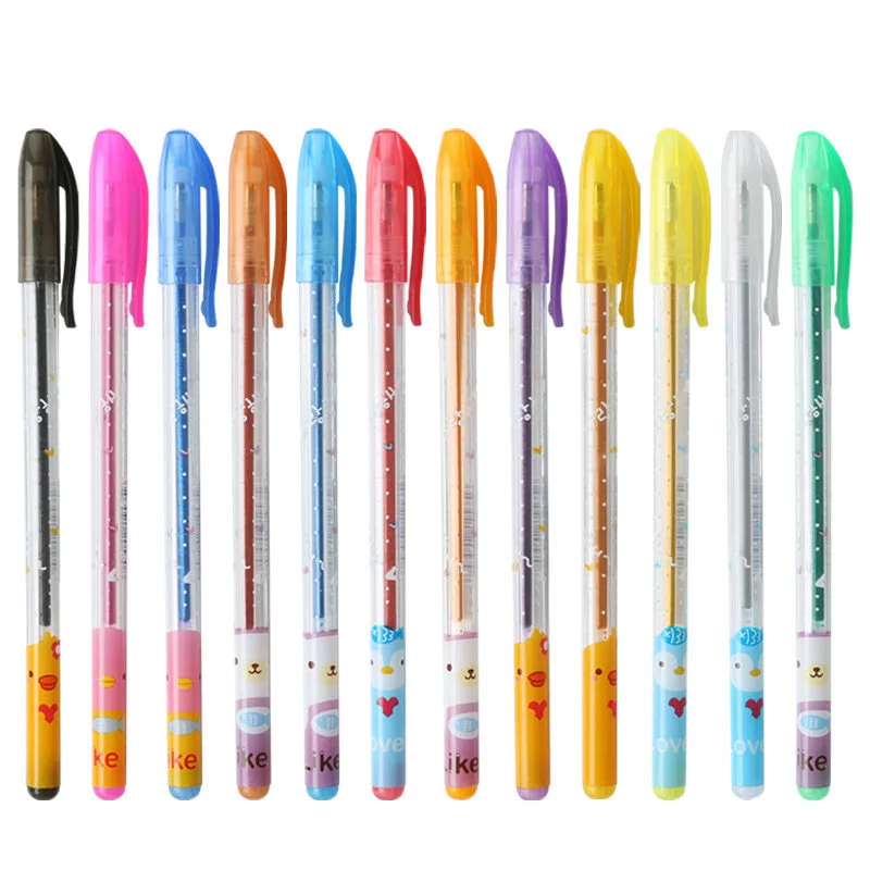 12/24/36/48/Set Colors Gel Pens Set Glitter Gel Pen For Adult Coloring Books Journals Drawing Doodling Art Markers Set image 5