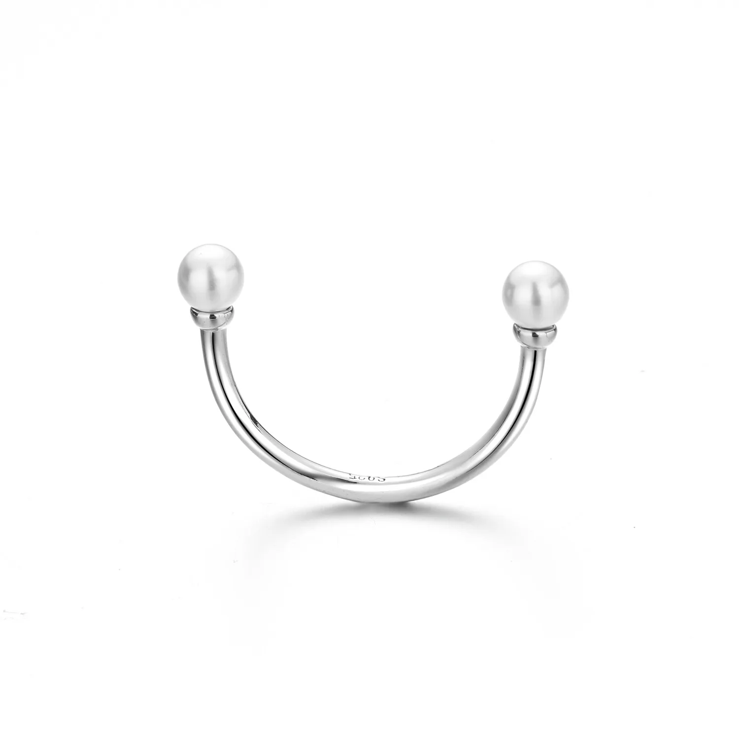 Women's 925 Silver Adjustable Pearl Ring, Elegant Gift