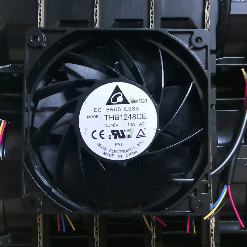 

H 1 шт. для вентилятора Delta THB1248CE DC 48 В 1,14 А 12038 12 см 4-проводной вентилятор с алюминиевой рамой