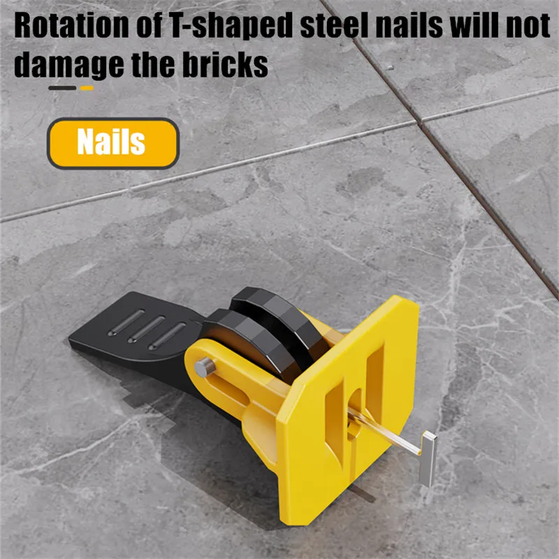 50pcs Floor Tile Leveling System Clips Construction Tools Tile Leveler Adjuster Locator Spacers Set for Porcelain Tile Wall