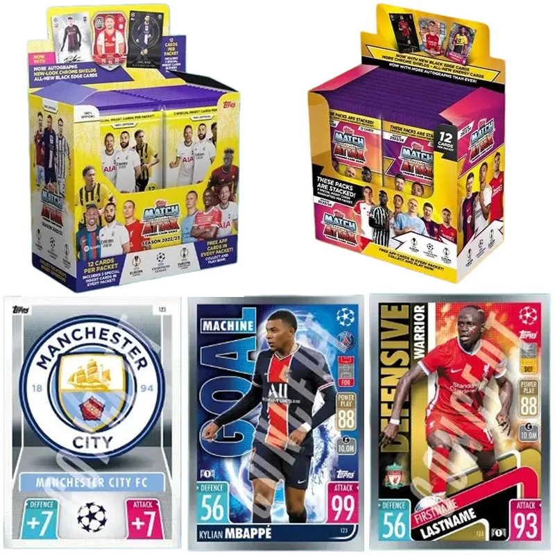 2023-2024-toppsカード-topps-match-attax-uefa-メガティン-チャンピオンズリーグ-コレクタブルカード-フットボールスターカードゲーム-ボックスカード-おもちゃ-ギフト