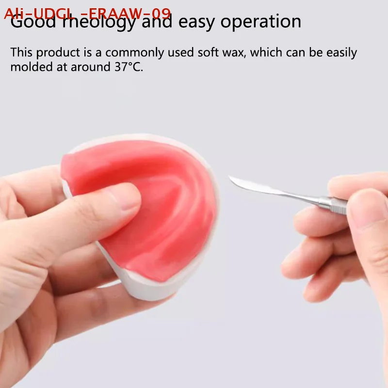 Picture 5: 15Pcs/box Dental Lab Base Plate Soft Hard Red Dental Wax Sheets Dental Supply Teaching Model Dentistry Auxiliary Material