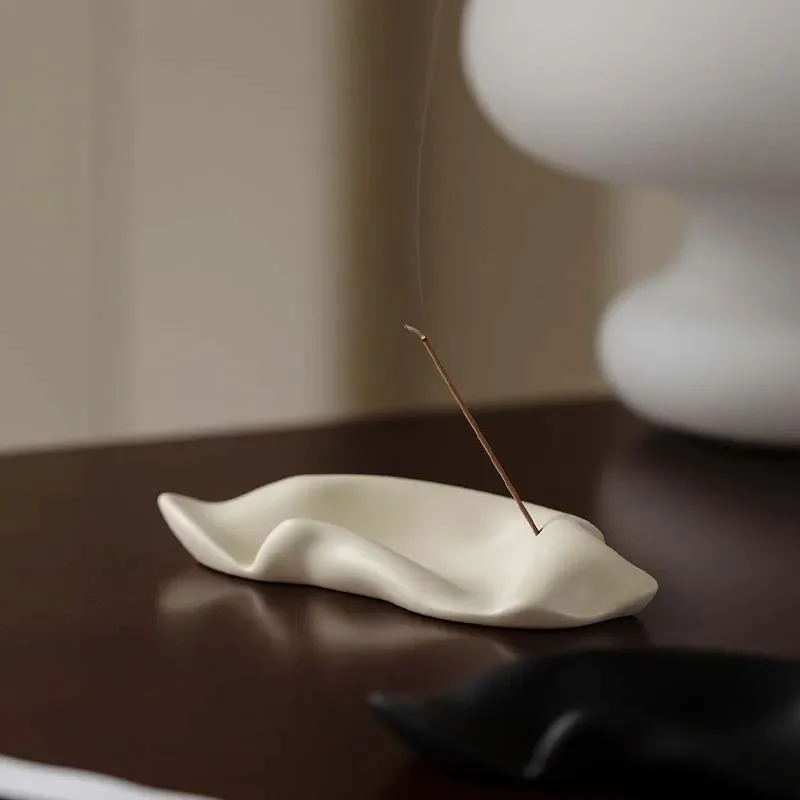 Ceramic Incense Burner Stick Line Incense Glass Bracket Sandalwood Thread Incense Base Home Decoration Aromatherapy Ornaments