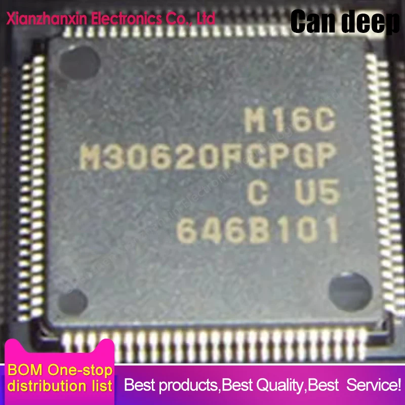 

Микроконтроллер M30620FCPGP M30620 QFP100 16-bit, микроконтроллер IC, фрикционная микросхема, 1 шт./партия