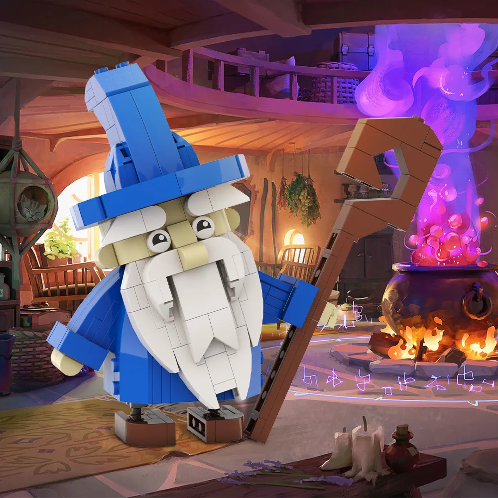 Gobricks MOC かわいいウィザードビルディングブロッククリスマス映画アクションキャラクターモデルレンガ DIY 組み立て玩具子供のおもちゃギフト