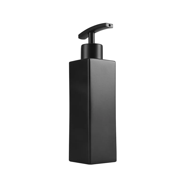 ABPP-Dispenser di sapone liquido nero in acciaio inossidabile, distributori di sapone, per cucina e bagno, 350 ML