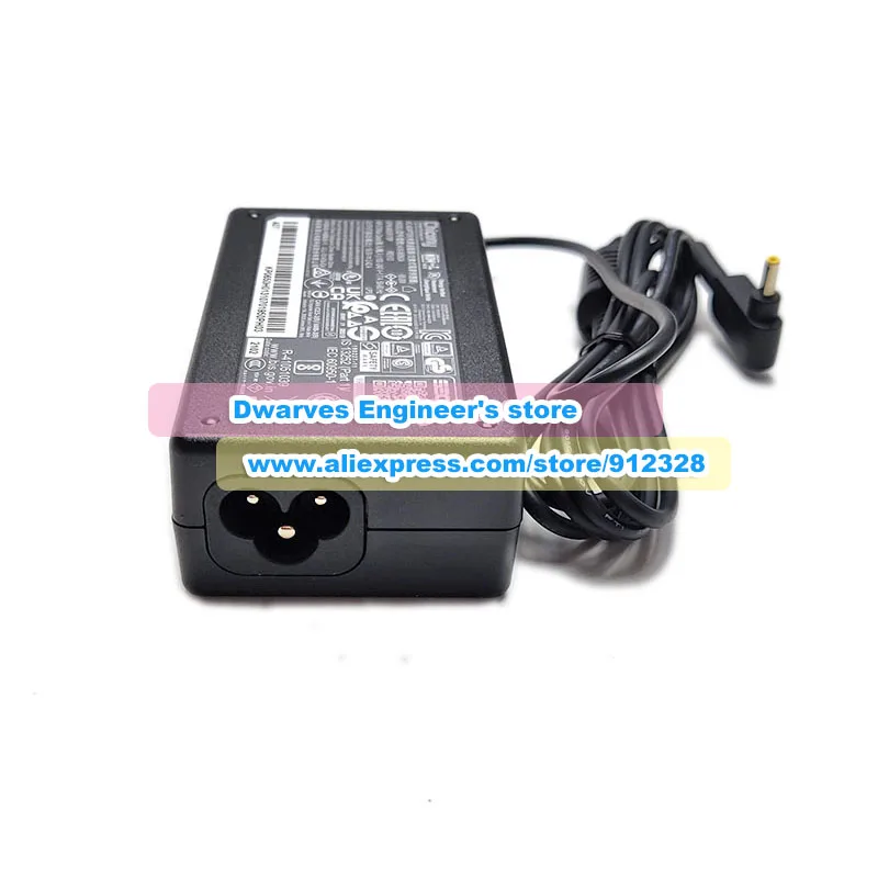 Imagem -05 - Carregador Adaptador ac Genuine para Chicony Fonte de Alimentação 65w 19v 3.42a A18065n3a A065r178p Rev01 Rev02 3.0x1.1 mm Tip