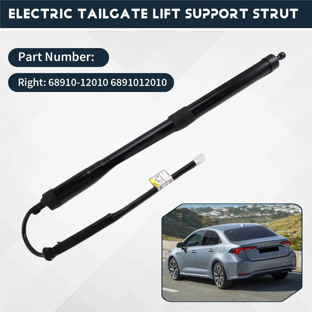 update. Right Electric Tailgate Lift Support Strut 68910-12010 6891012010 for Toyota Corolla 2019-2022 Right