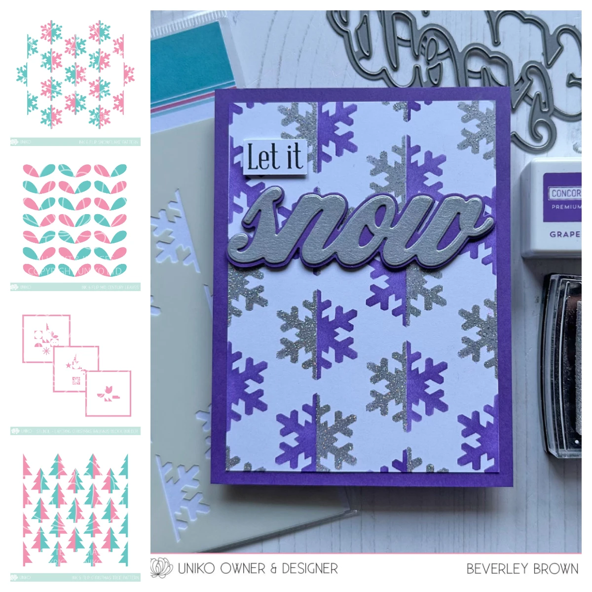 

Layering Bauhaus Christmas Blocks Leaves Snowflake Tree Pattern 2025 New Die Stencils DIY Scrapbooking Stamps Diary Embossing