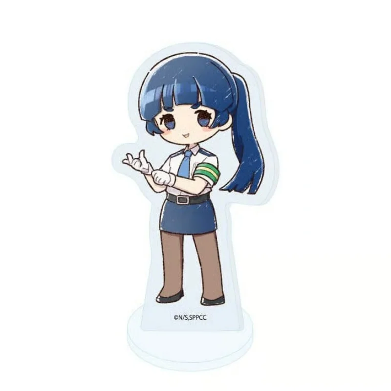 Desktop Ornament Anime Super Psychic Policeman Chojo 6CM Acrylic Standing Sign Keychain Meguru Chojo/Hajime Keinain/Nao Ippongi