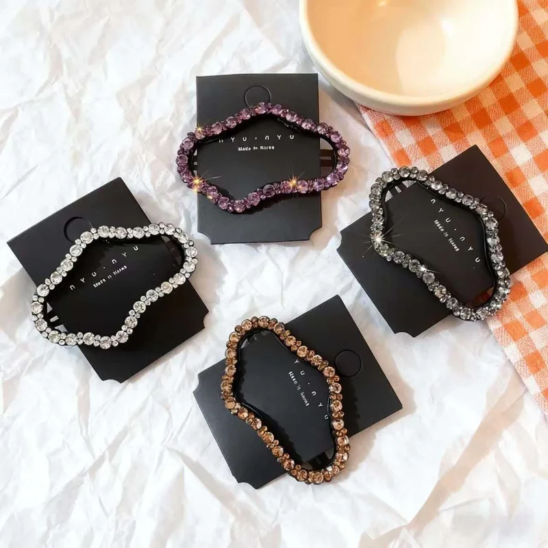 

Diamond Cloud BB Hair Clip Korean Hollow Sweet Side Hairpin for Flyaway Hair hair accessories for women