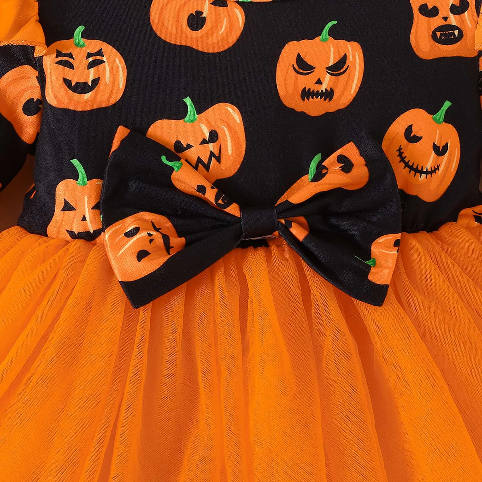 1-5years Newborn Baby Girl My First Halloween Cute Pumpkin Children Costume Cosplay Sweet Girl Costumes Tulle Romper Dresses